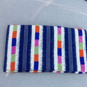 Roller Rabbit Multicolor Beaded Clutch